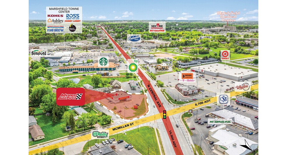 1737 N Central Ave, Marshfield, WI for sale - Building Photo - Image 2 of 4