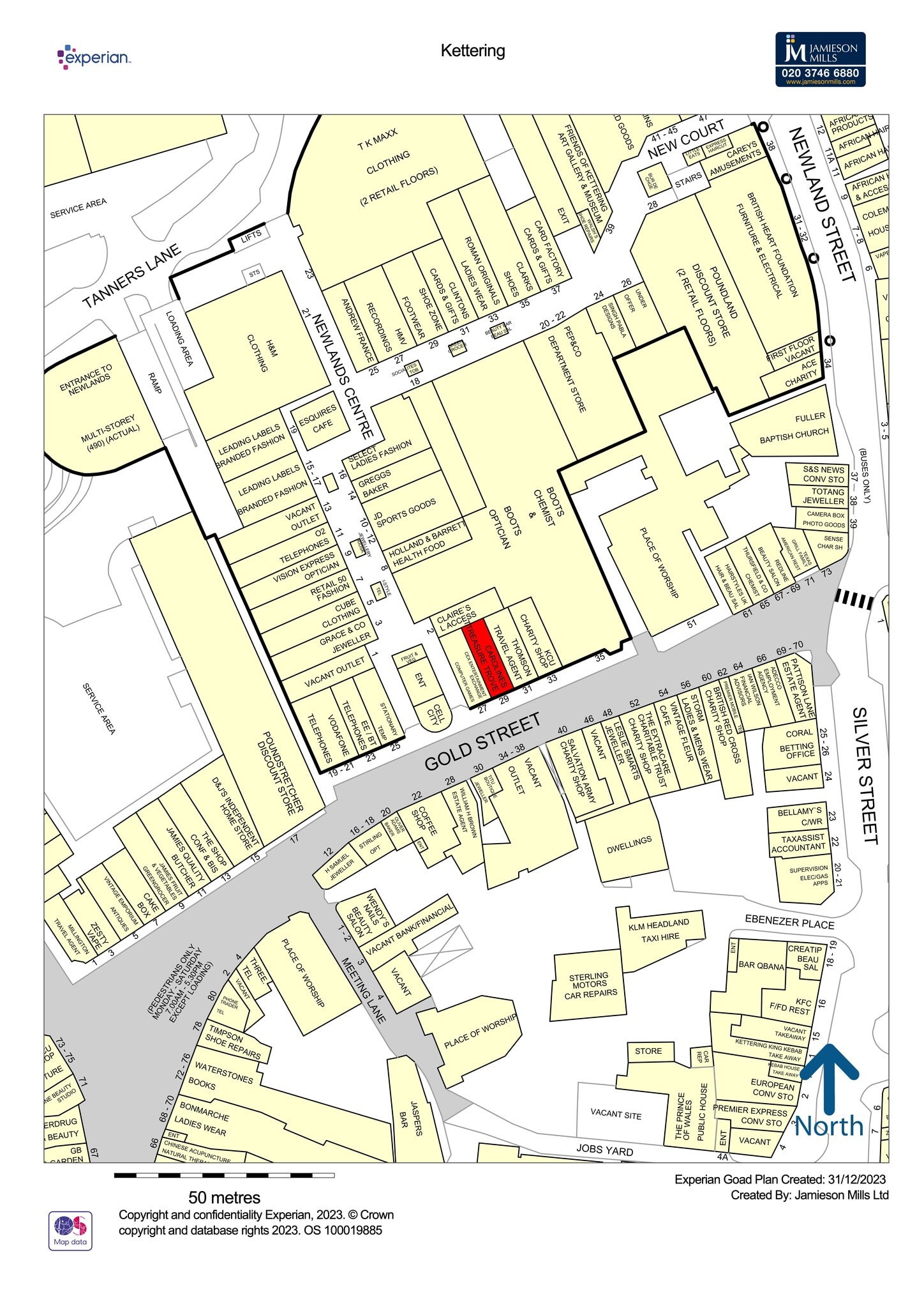 Gold St, Kettering for lease Site Plan- Image 1 of 2
