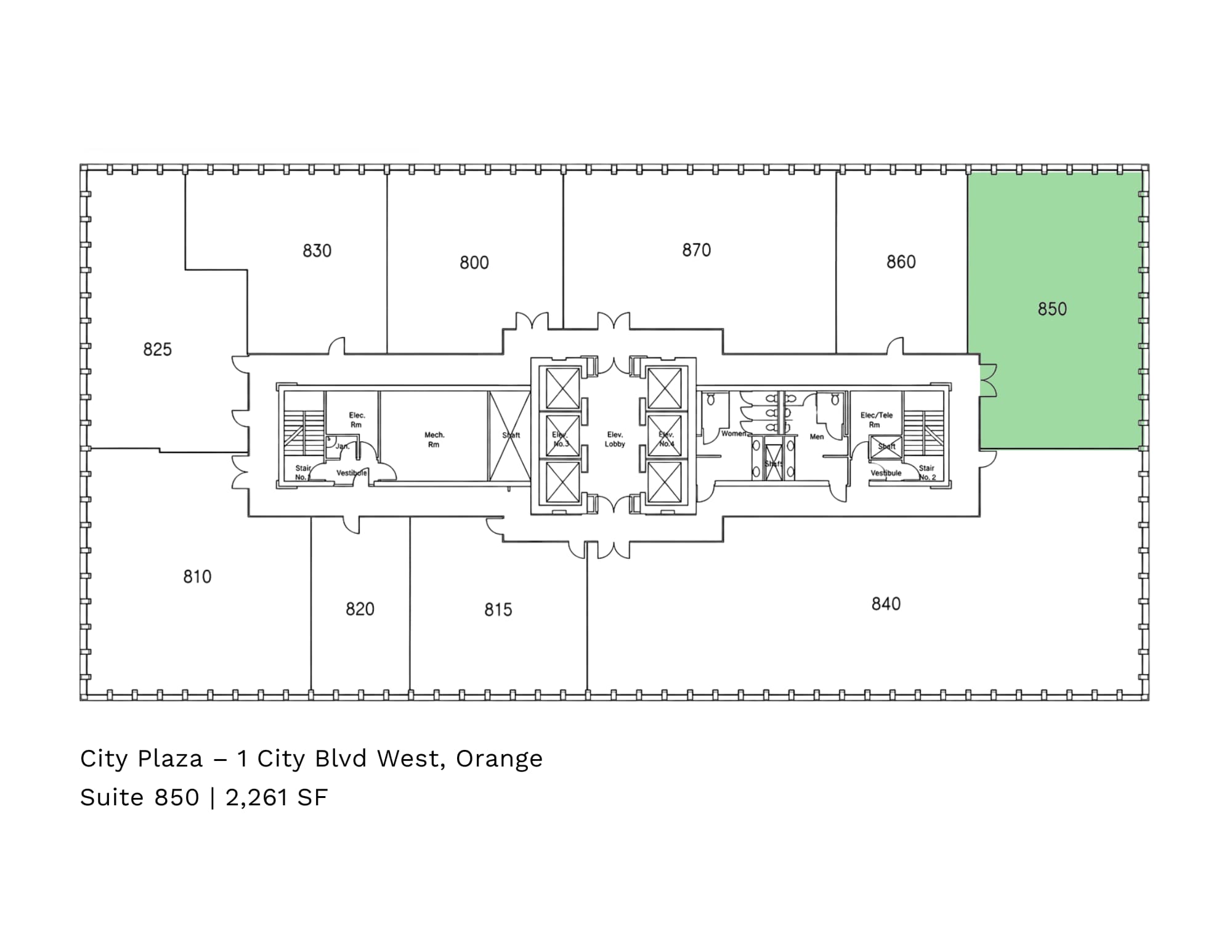 1 City Blvd W, Orange, CA for lease Floor Plan- Image 1 of 4