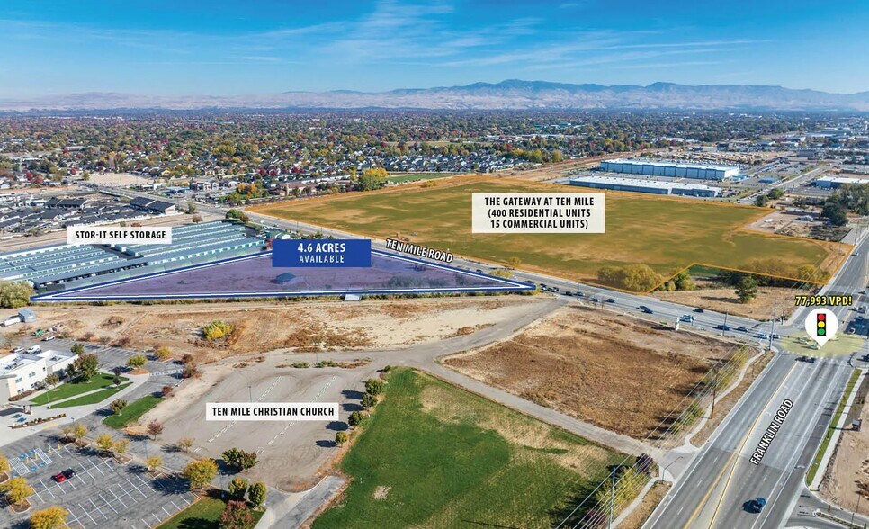 175 N Ten Mile Rd, Meridian, ID for sale - Aerial - Image 2 of 5