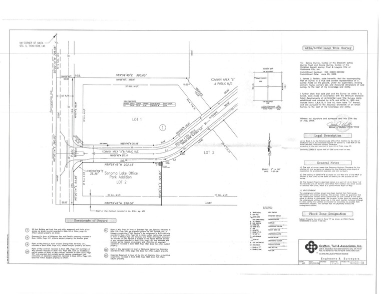 Sonoma Park Dr., Edmond, OK for sale - Plat Map - Image 1 of 6