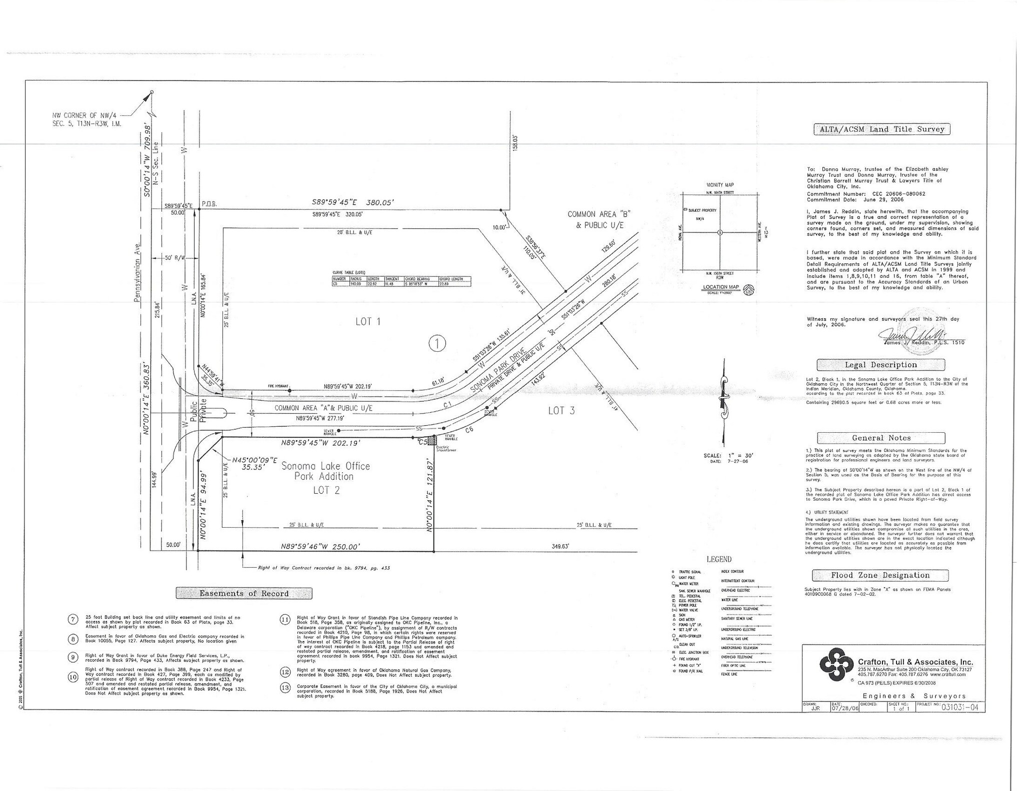 Sonoma Park Dr., Edmond, OK for sale Plat Map- Image 1 of 7