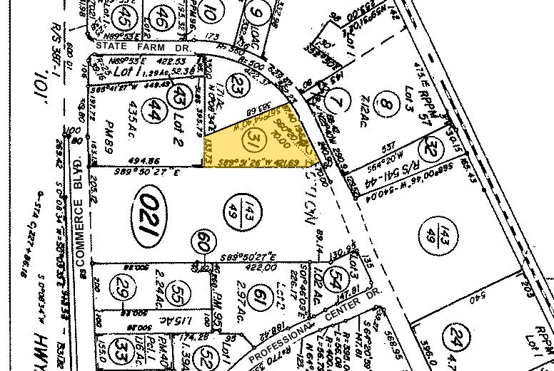 5625 State Farm Dr, Rohnert Park, CA for lease - Plat Map - Image 2 of 5