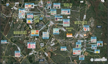 9221-9275 Sudley Rd, Manassas, VA - AERIAL  map view