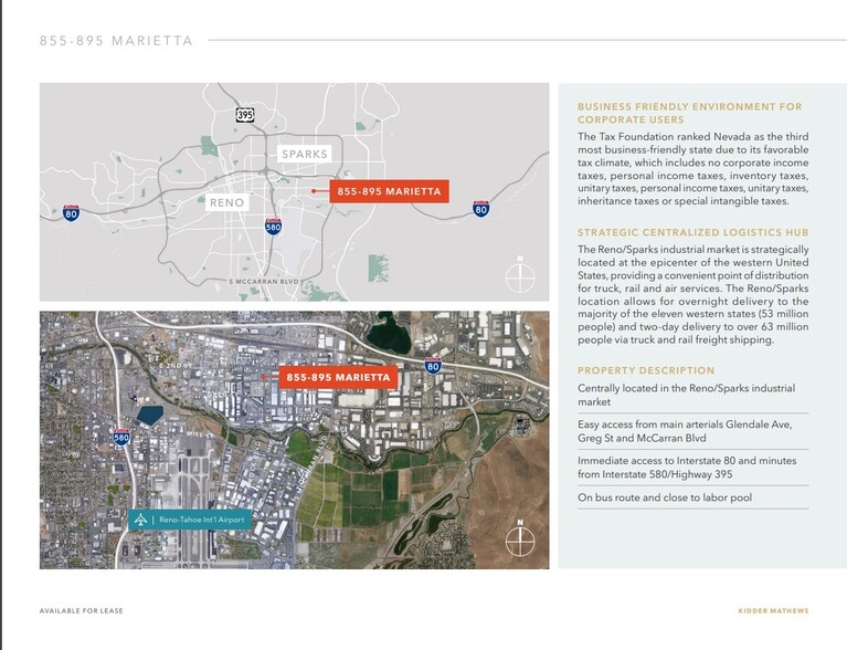 855-895 Marietta Way, Sparks, NV for lease - Building Photo - Image 2 of 4