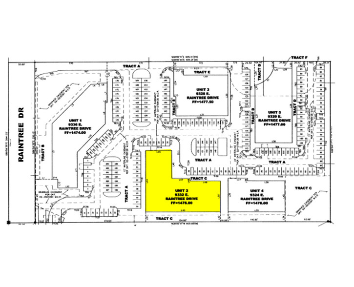 9332 E Raintree Dr, Scottsdale, AZ for lease - Plat Map - Image 1 of 15