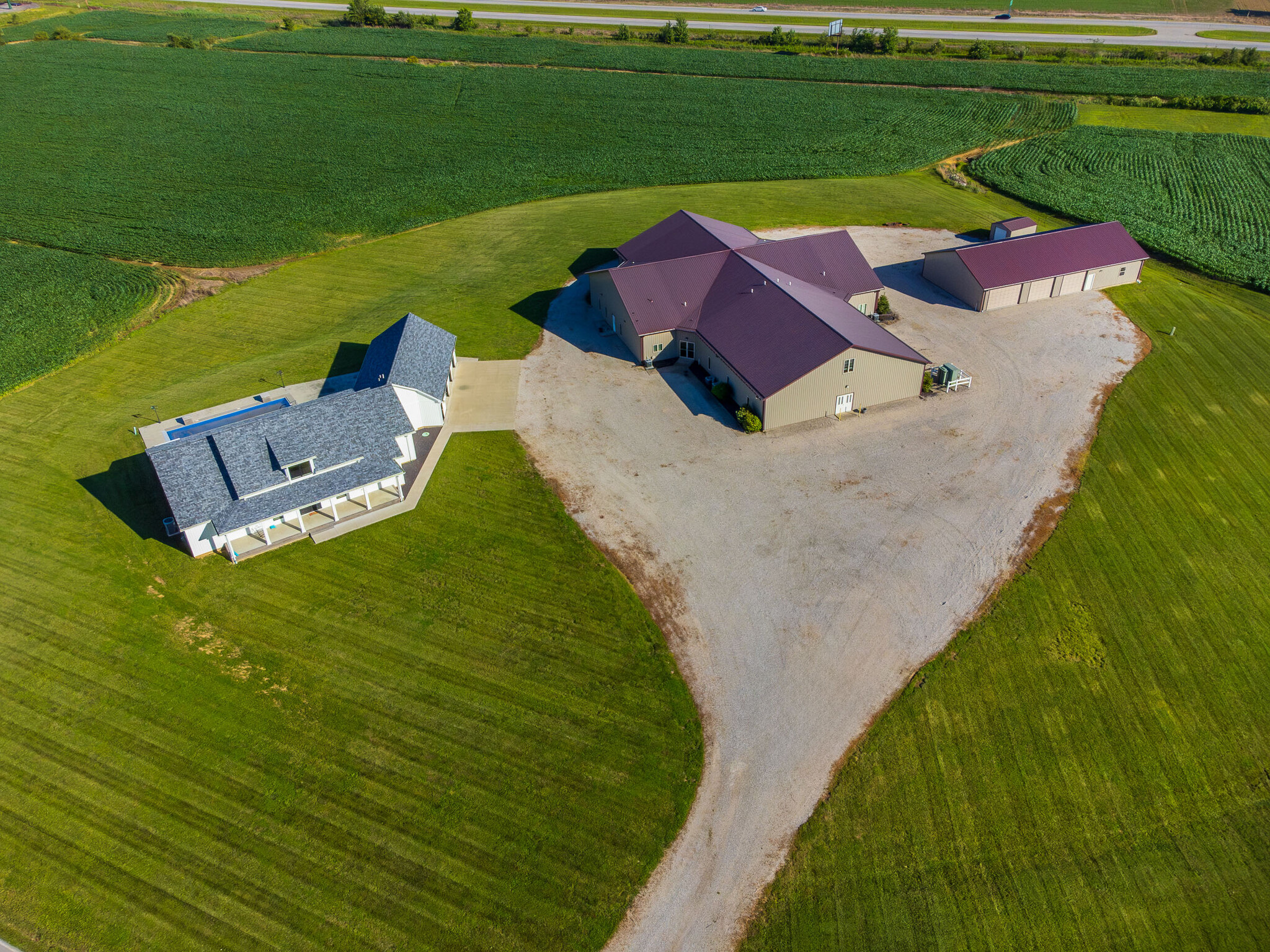 11499 Nobles Chapel Rd, Elberfeld, IN for sale Aerial- Image 1 of 13