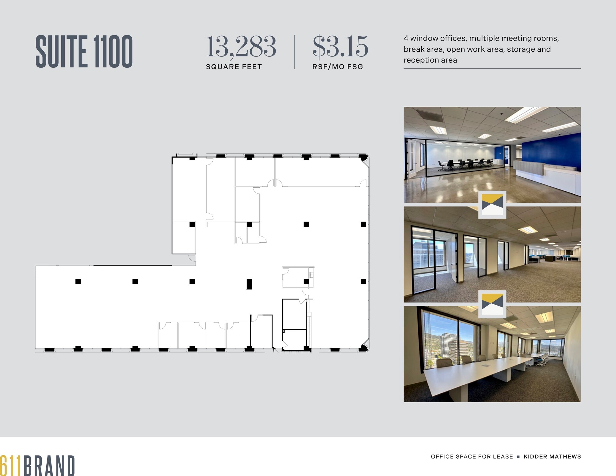 611 N Brand Blvd, Glendale, CA for lease Floor Plan- Image 1 of 1