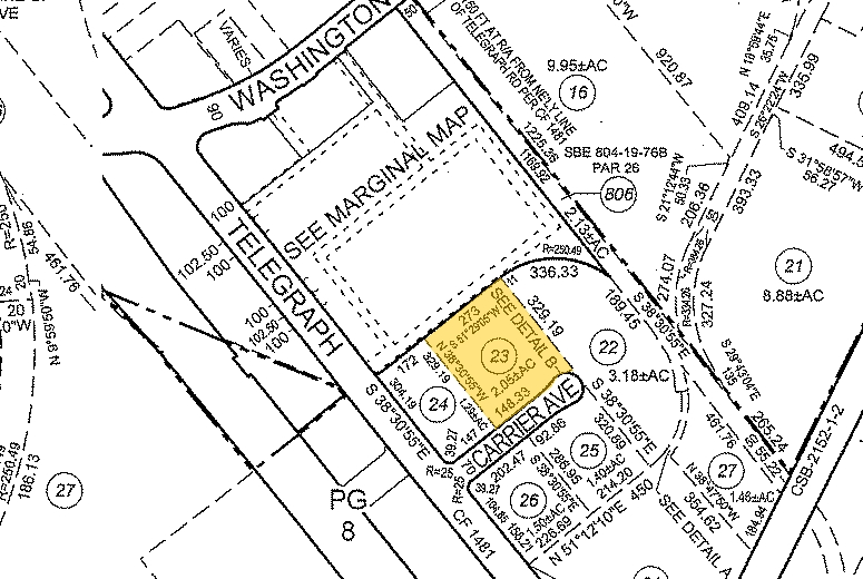 2701 Carrier Ave, Commerce, CA for lease - Plat Map - Image 3 of 8