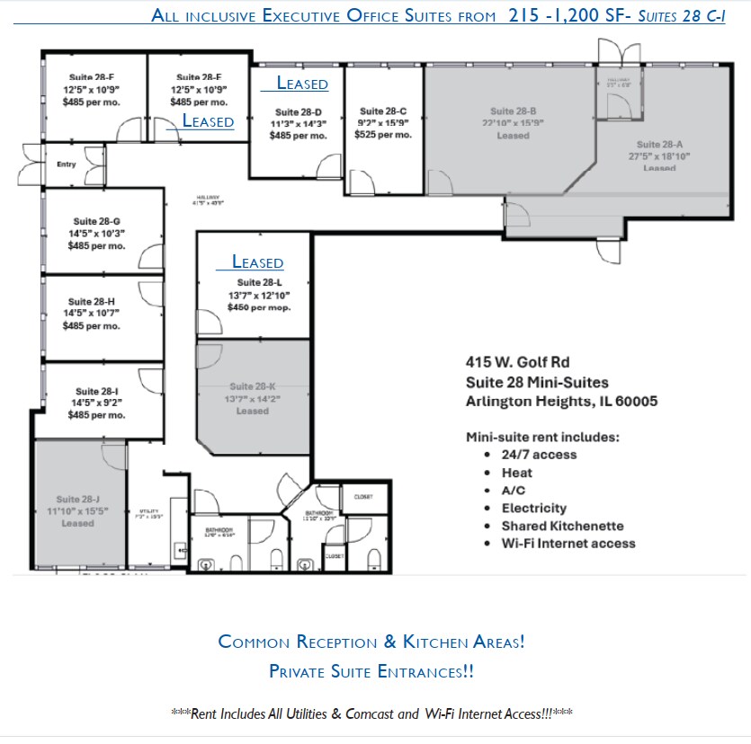 415 W Golf Rd, Arlington Heights, IL for lease Building Photo- Image 1 of 9