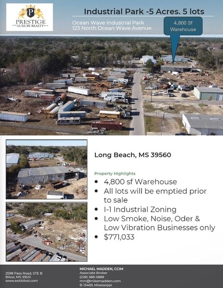 N 123 Ocean Wave Ave, Long Beach, MS for sale - Building Photo - Image 1 of 1