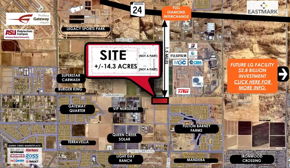 SW Germann & Signal Butte, Queen Creek, AZ for sale - Building Photo - Image 1 of 4