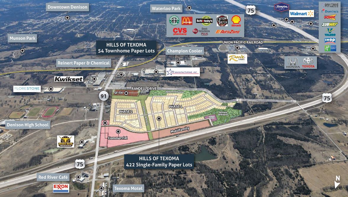 US Highway 75, Denison, TX 75020 Hills of Texoma Residential Lot