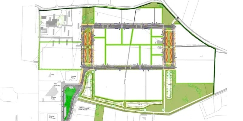 Land in Mazan for sale - Site Plan - Image 2 of 2