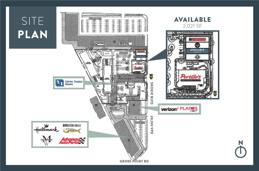 9402-9408 Skokie Blvd, Skokie, IL for lease - Site Plan - Image 3 of 8