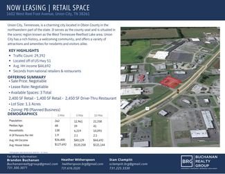 More details for 1 Reelfoot, Union City, TN - Retail for Lease