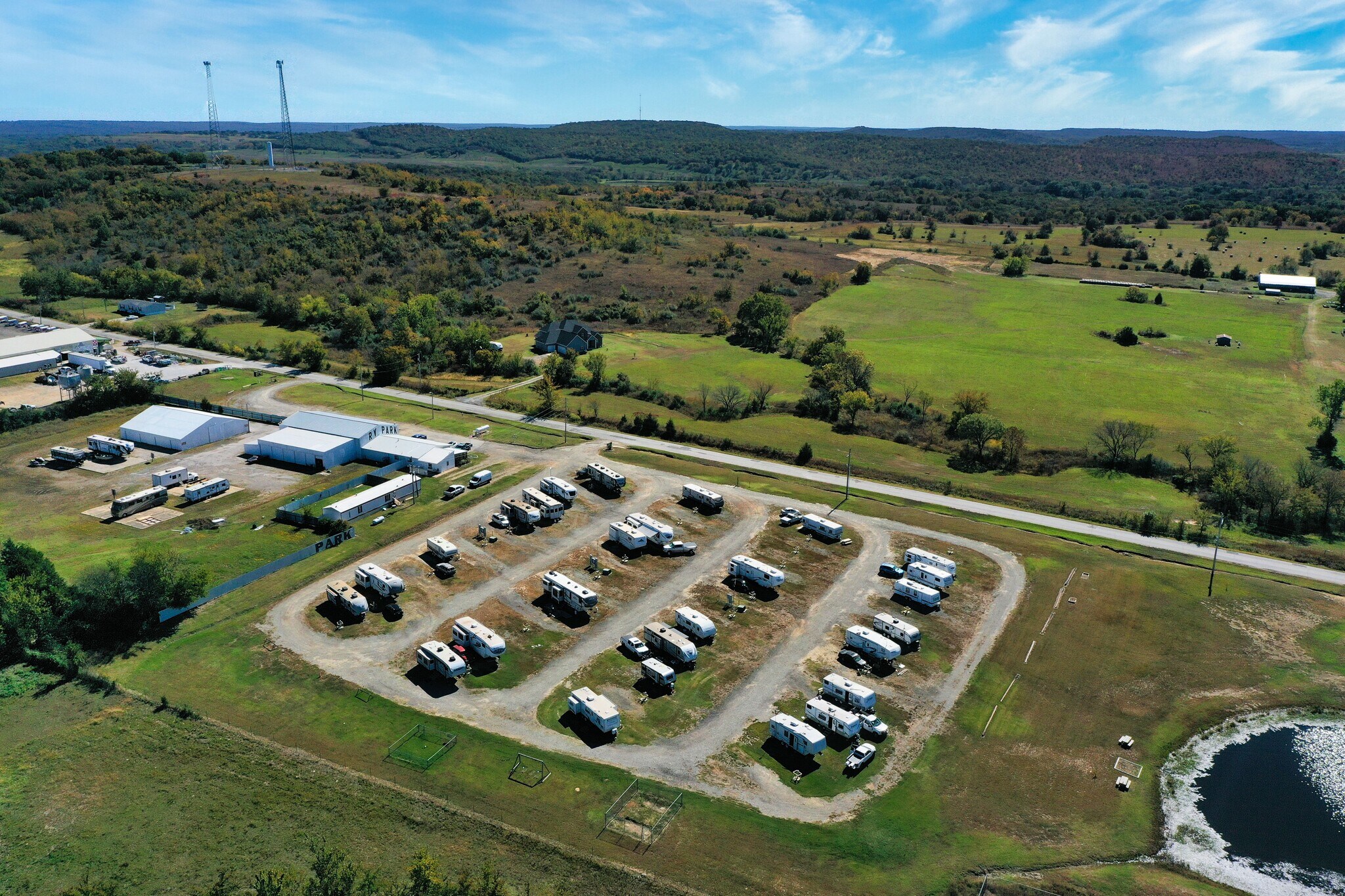 13705 Coalton Rd, Henryetta, OK 74437 HWY 75 RV PARK & STORAGE