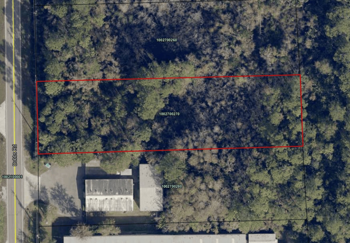 0 Dobbs Rd, Saint Augustine, FL for sale Aerial- Image 1 of 5