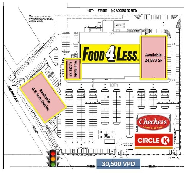 NEC Sibley Blvd & Greenwood Rd, Dolton, IL for sale - Site Plan - Image 3 of 3