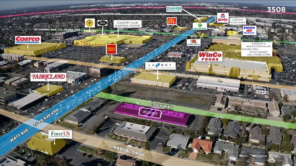 3508 Cody Way, Sacramento, CA for lease - Building Photo - Image 3 of 13