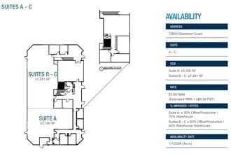12760 Danielson Ct, Poway, CA for lease Floor Plan- Image 2 of 2