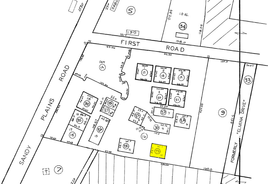 2440 Sandy Plains Rd, Marietta, GA for lease - Plat Map - Image 2 of 25