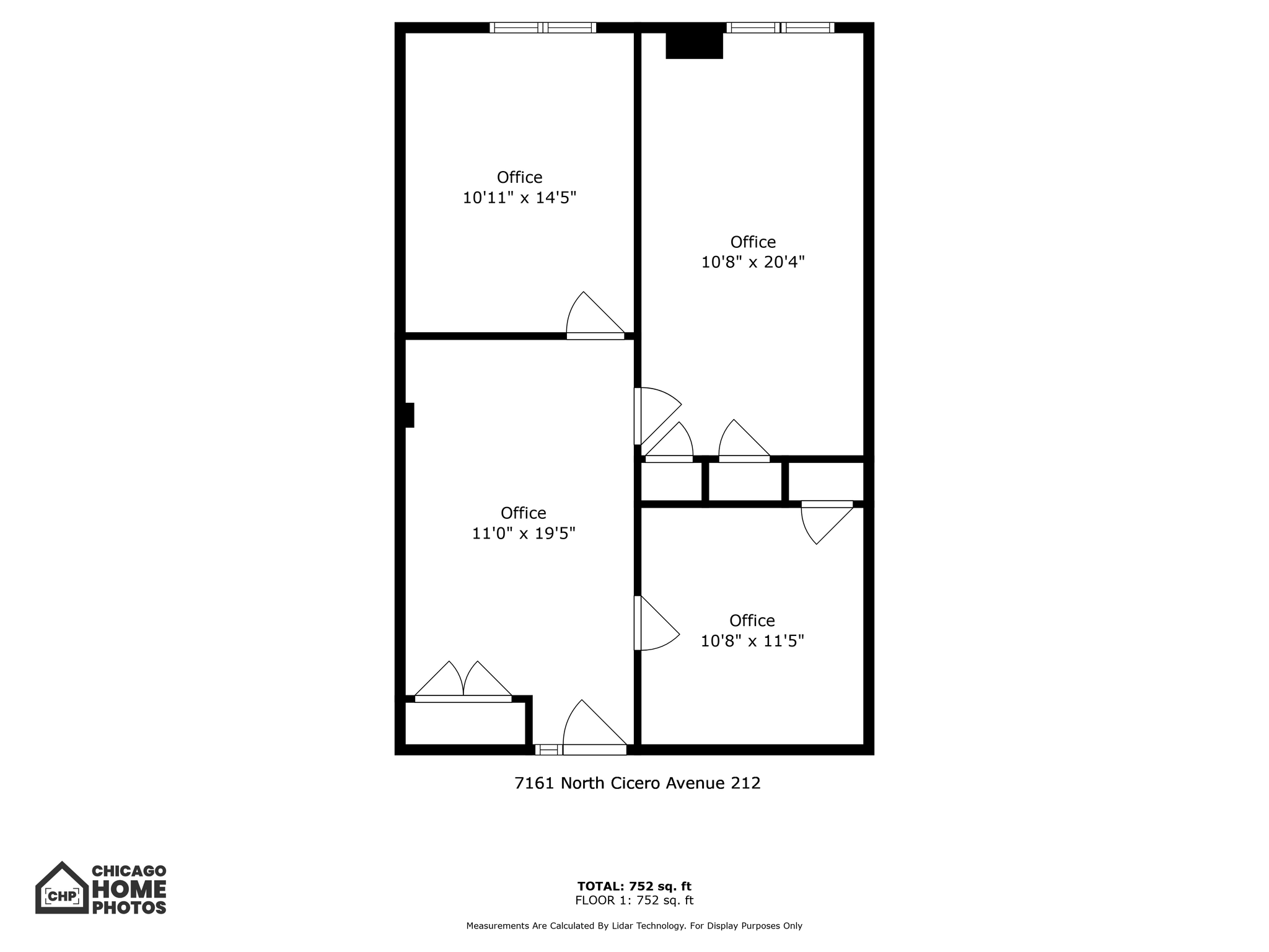 7161 N Cicero Ave, Lincolnwood, IL for lease Floor Plan- Image 1 of 1