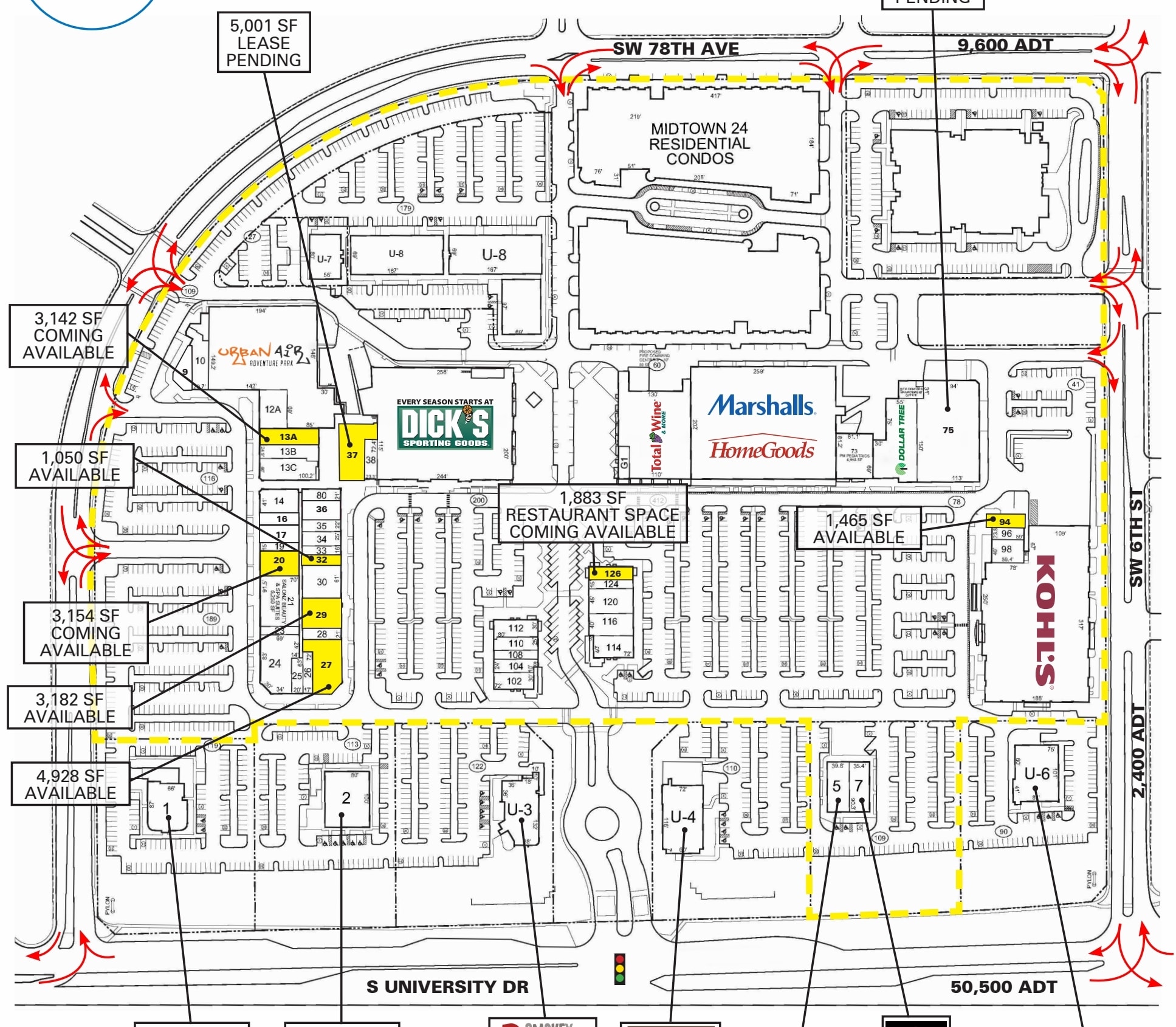 801 S University Dr, Plantation, FL for lease Site Plan- Image 1 of 1