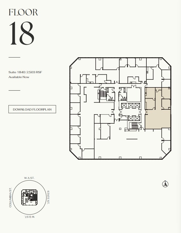 401 W A St, San Diego, CA for lease Floor Plan- Image 1 of 1