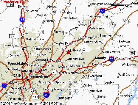 Map Of Trussville Al 6534 Mountain Ridge Rd, Trussville, Al 35173 | Loopnet