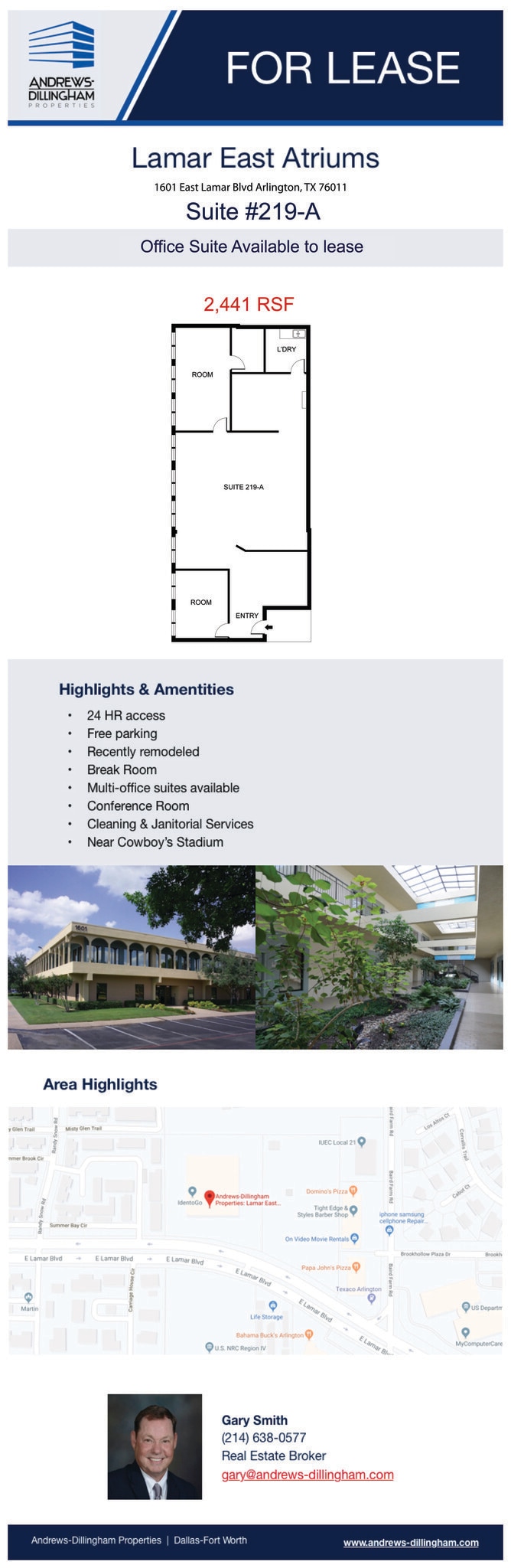 1601 E Lamar Blvd, Arlington, TX for lease Floor Plan- Image 1 of 1