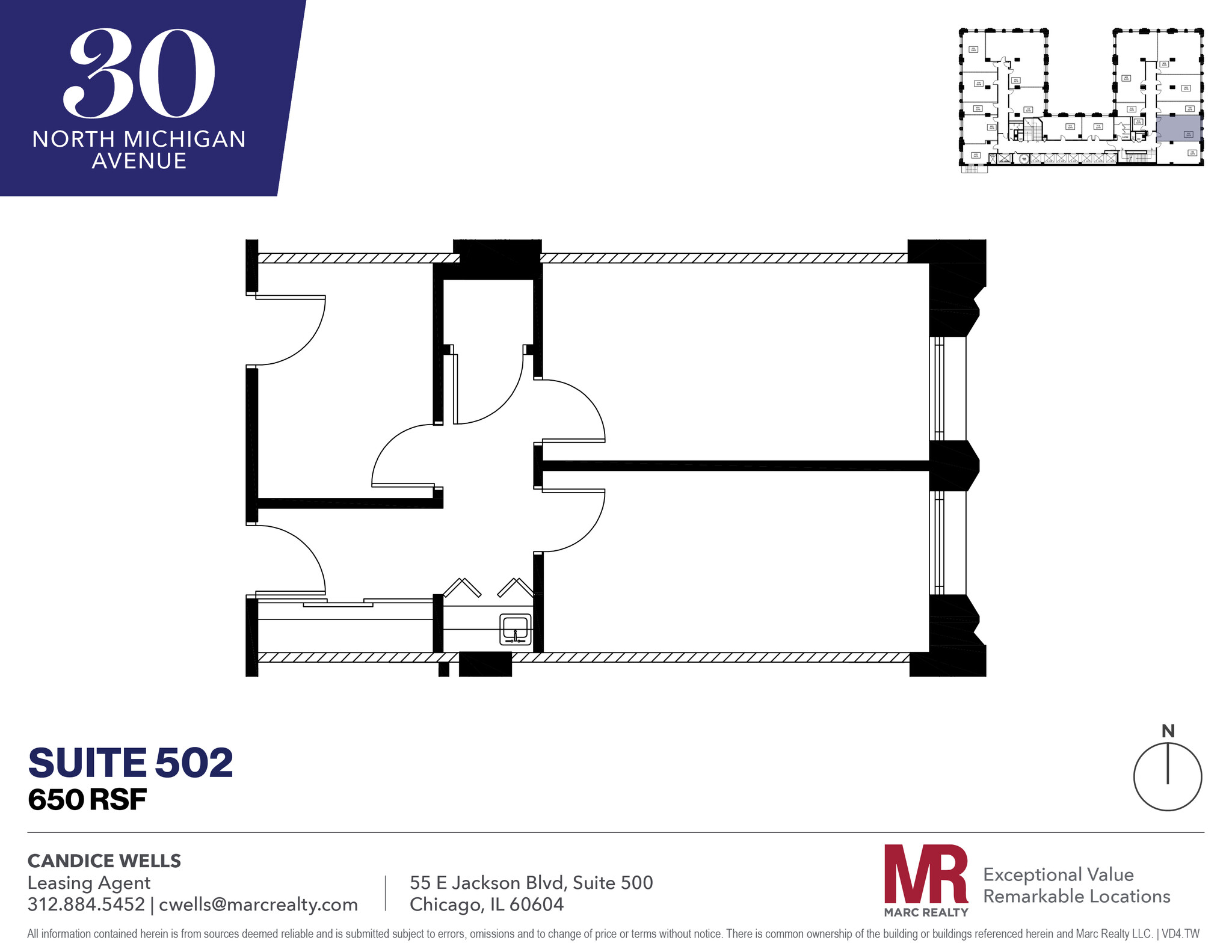 30 N Michigan Ave, Chicago, IL for lease Floor Plan- Image 1 of 6