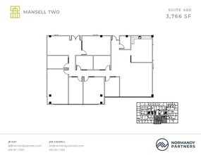 3650 Mansell Rd, Alpharetta, GA for lease Floor Plan- Image 1 of 2