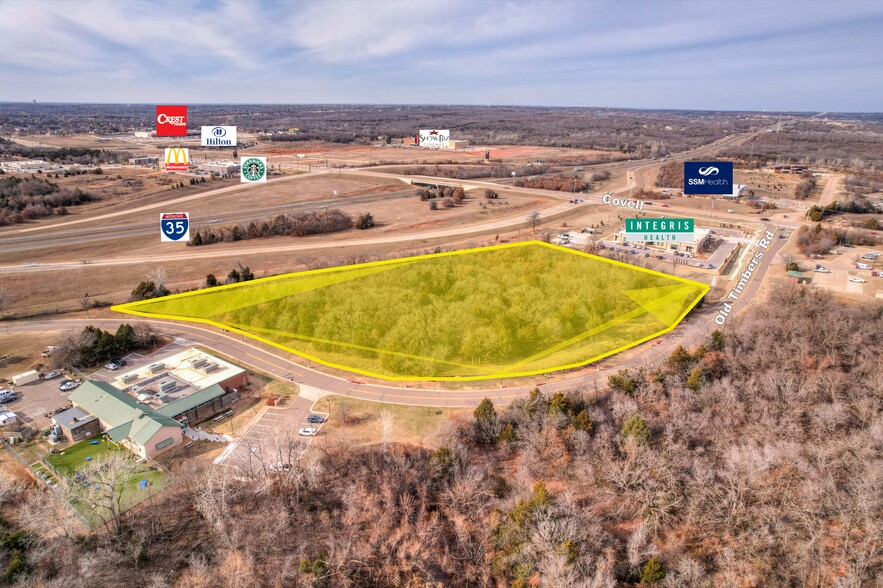 I-35 & Covell (SE/c), Edmond, OK for sale - Aerial - Image 1 of 2