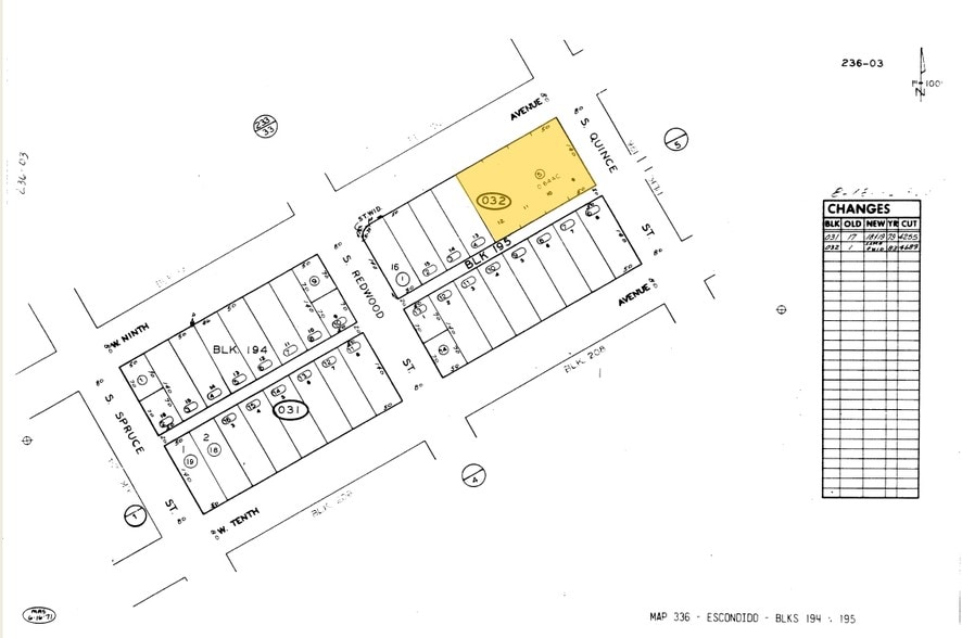 607 W 9th Ave, Escondido, CA for sale - Plat Map - Image 2 of 10