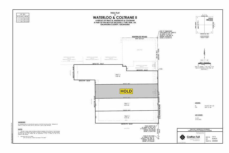 E Waterloo Road, Edmond, OK for sale - Plat Map - Image 2 of 25