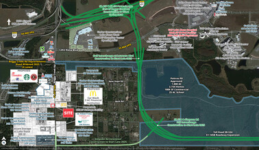 14314 Boggy Creek Rd, Orlando, FL - aerial  map view