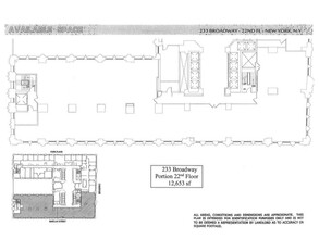 233 Broadway, New York, NY for lease Floor Plan- Image 1 of 1