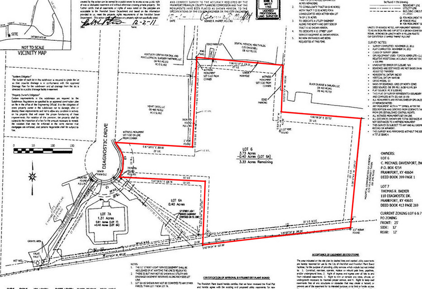 109 Diagnostic Dr, Frankfort, KY for sale - Site Plan - Image 3 of 4