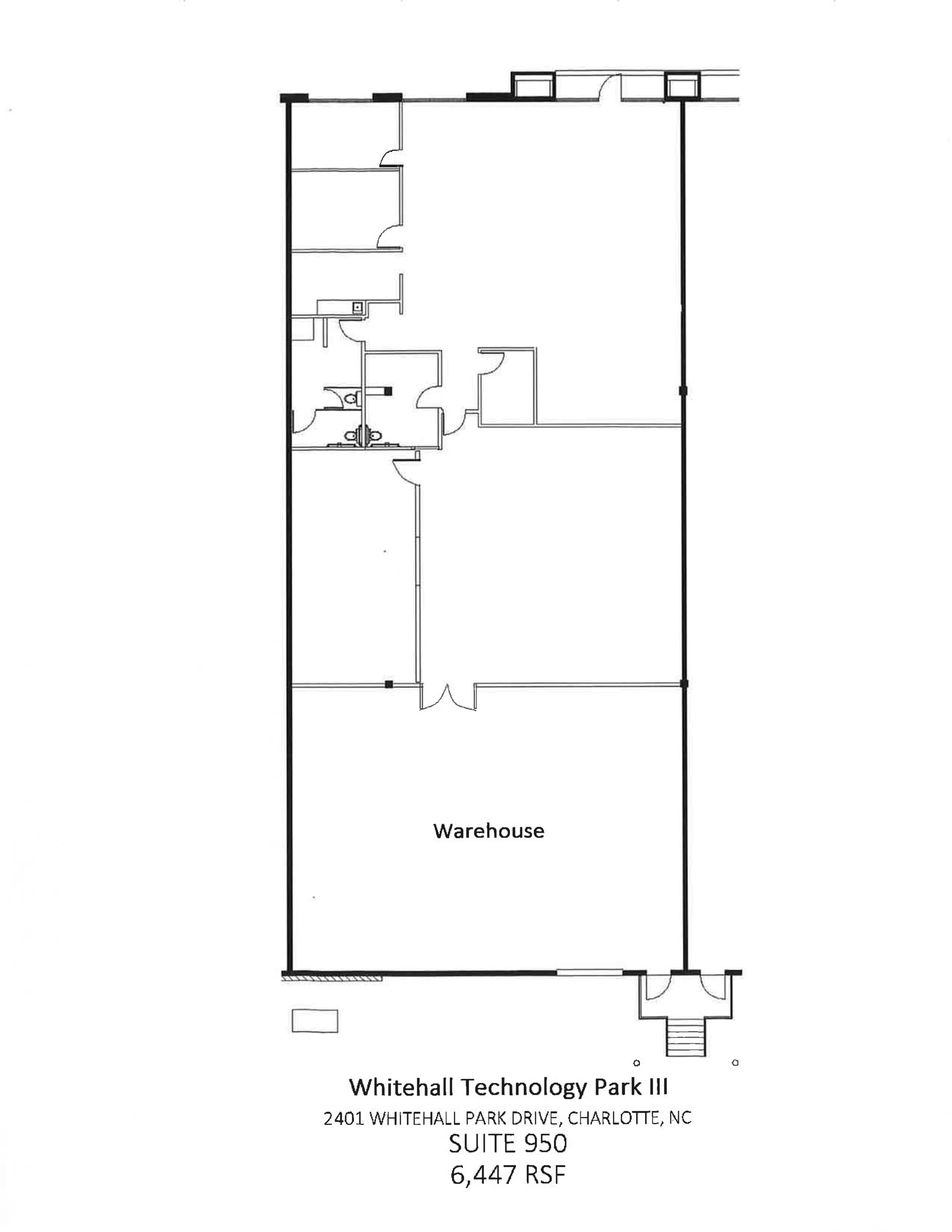 2401 Whitehall Park Dr, Charlotte, NC for lease Site Plan- Image 1 of 1