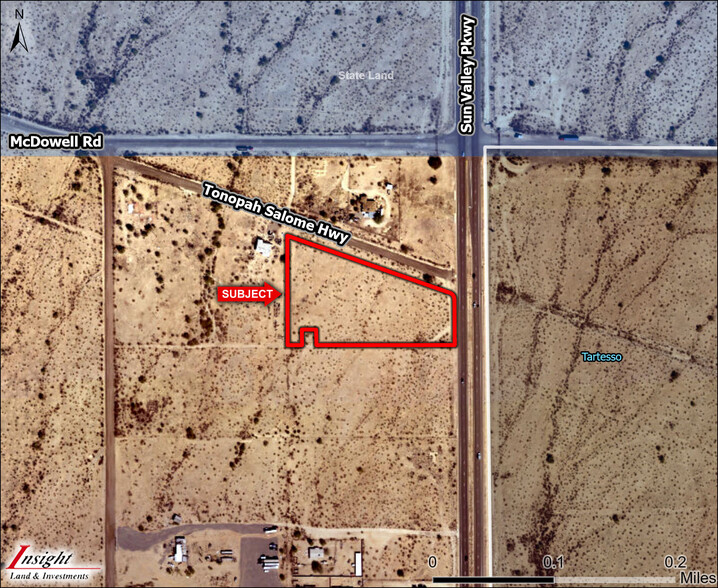 Sun Valley Pkwy & Tonopah Salome Hwy, Buckeye, AZ for sale - Aerial - Image 1 of 4