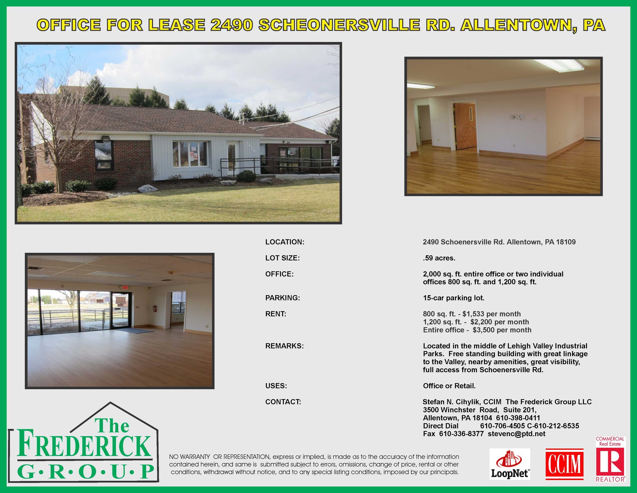 2490 Schoenersville Rd, Allentown, PA for lease Building Photo- Image 1 of 1