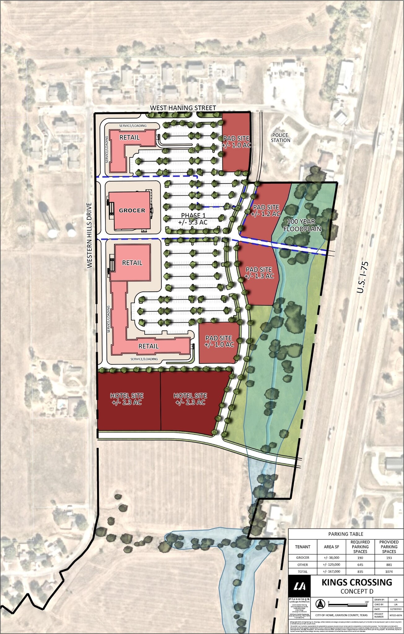 Haning, Howe, TX for lease Site Plan- Image 1 of 2