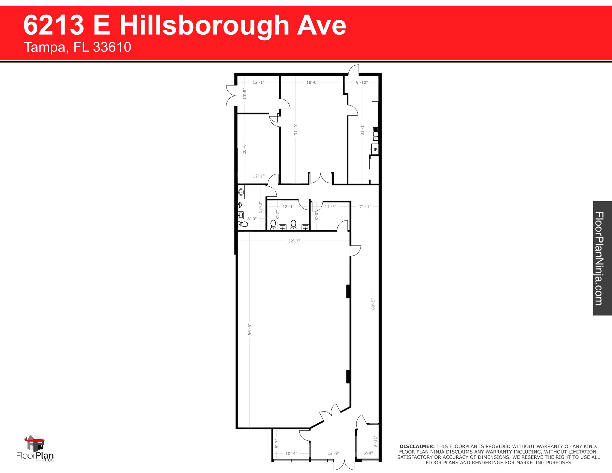 6201-6217 E Hillsborough Ave, Tampa, FL for lease Site Plan- Image 1 of 1