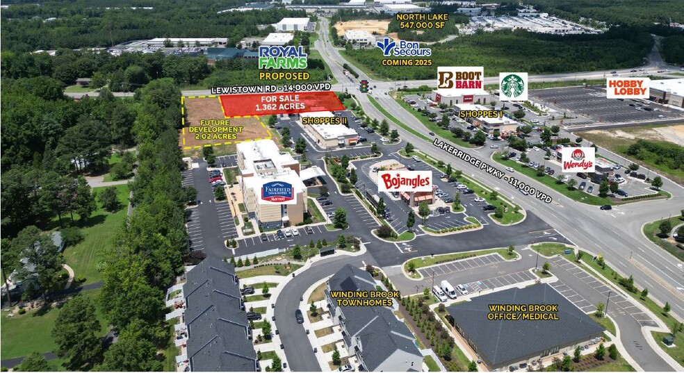 Lewistown Road and Lakeridge Parkway Pky, Ashland, VA for sale - Building Photo - Image 1 of 15