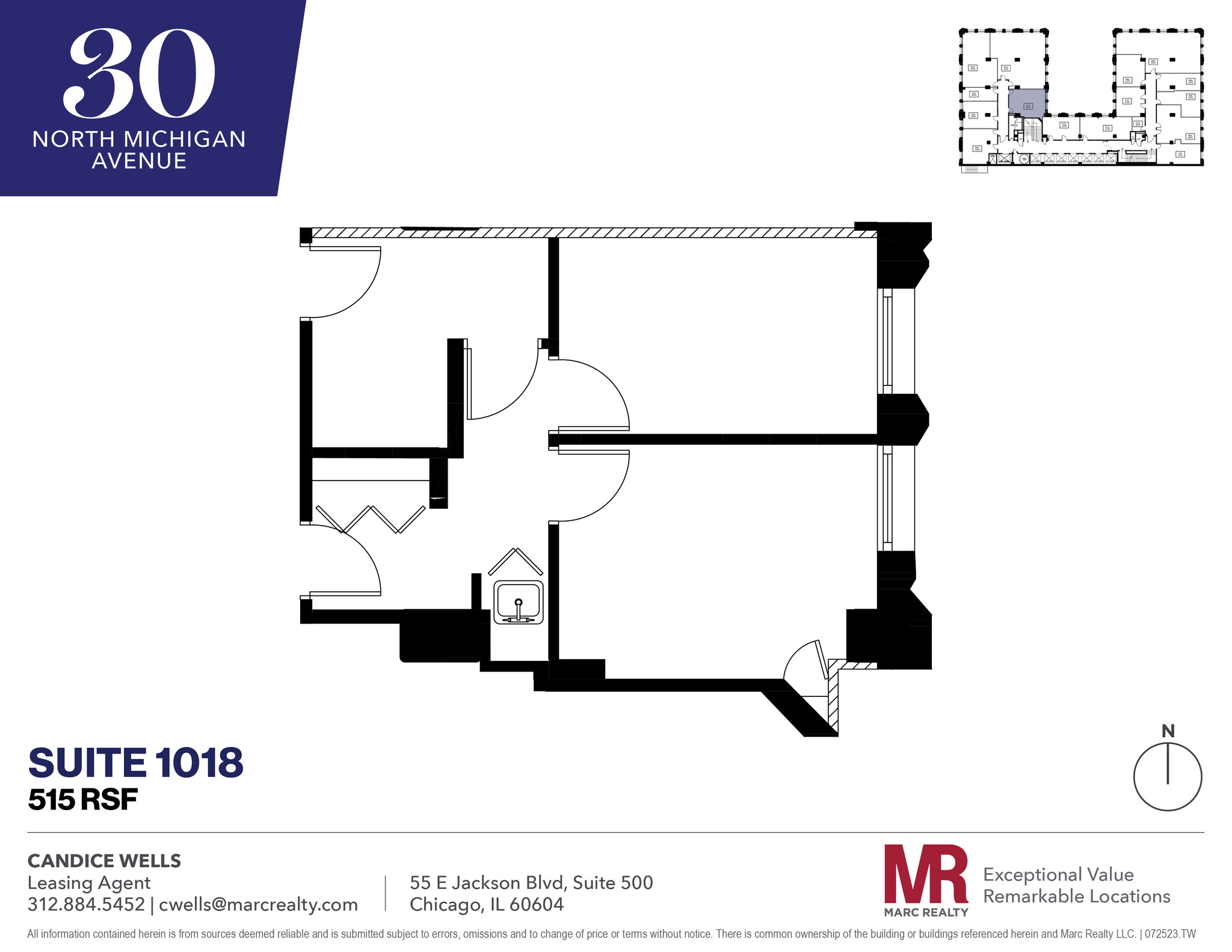 30 N Michigan Ave, Chicago, IL for lease Floor Plan- Image 1 of 1