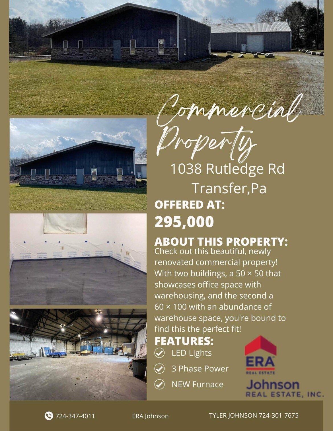 1038 Rutledge Rd, Transfer, PA 16154 Industrial for Sale
