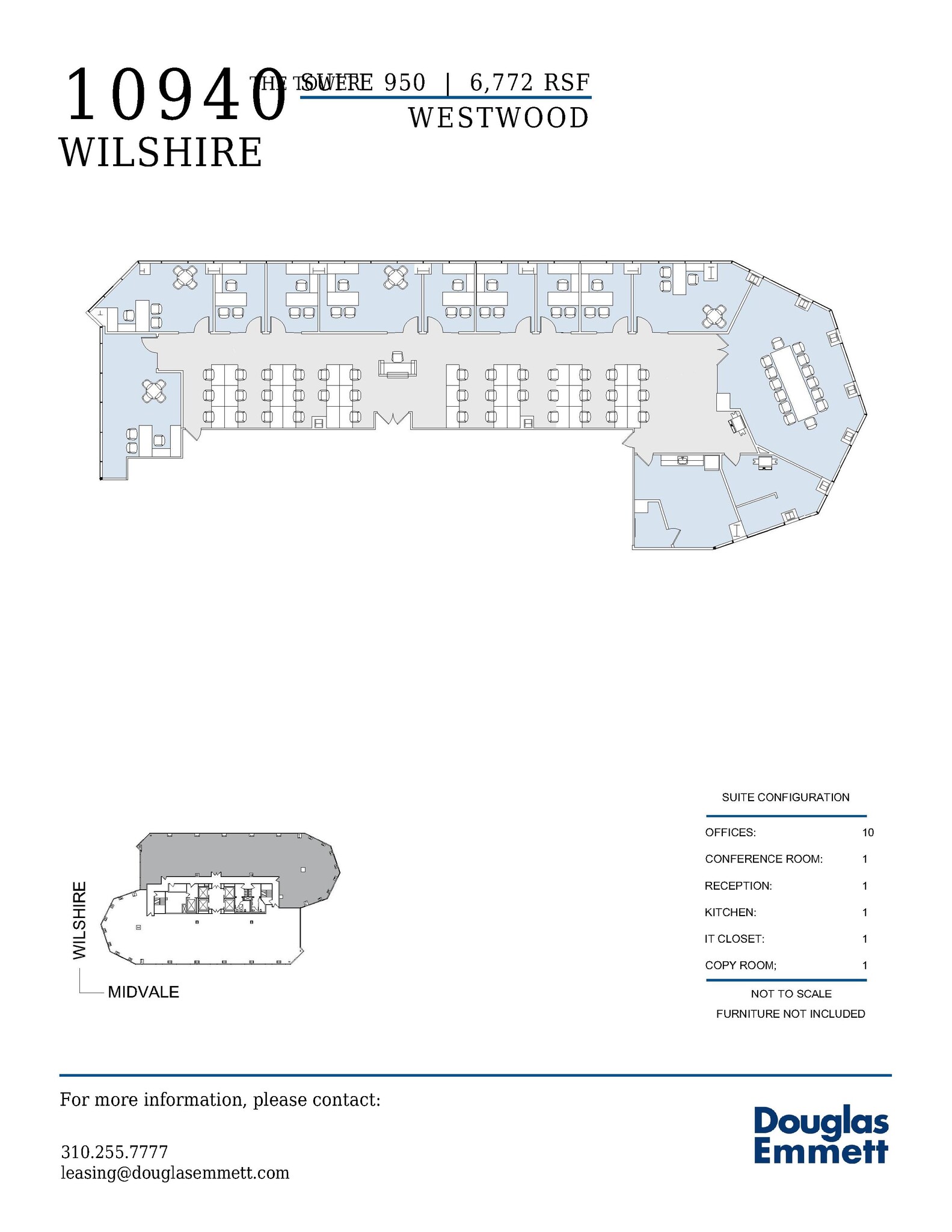 10940 Wilshire Blvd, Los Angeles, CA for lease Floor Plan- Image 1 of 1