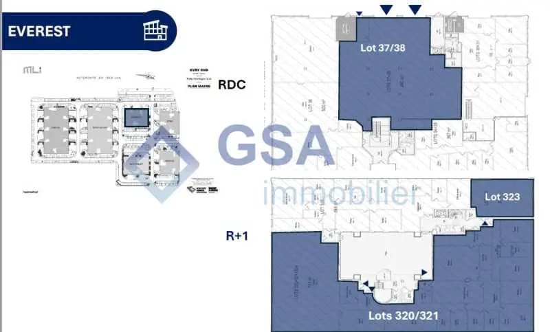 Office in Lisses for lease - Floor Plan - Image 2 of 2