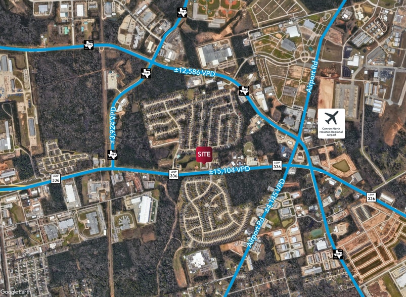 1147 Cartwright Rd, Conroe, TX for sale - Aerial - Image 2 of 5